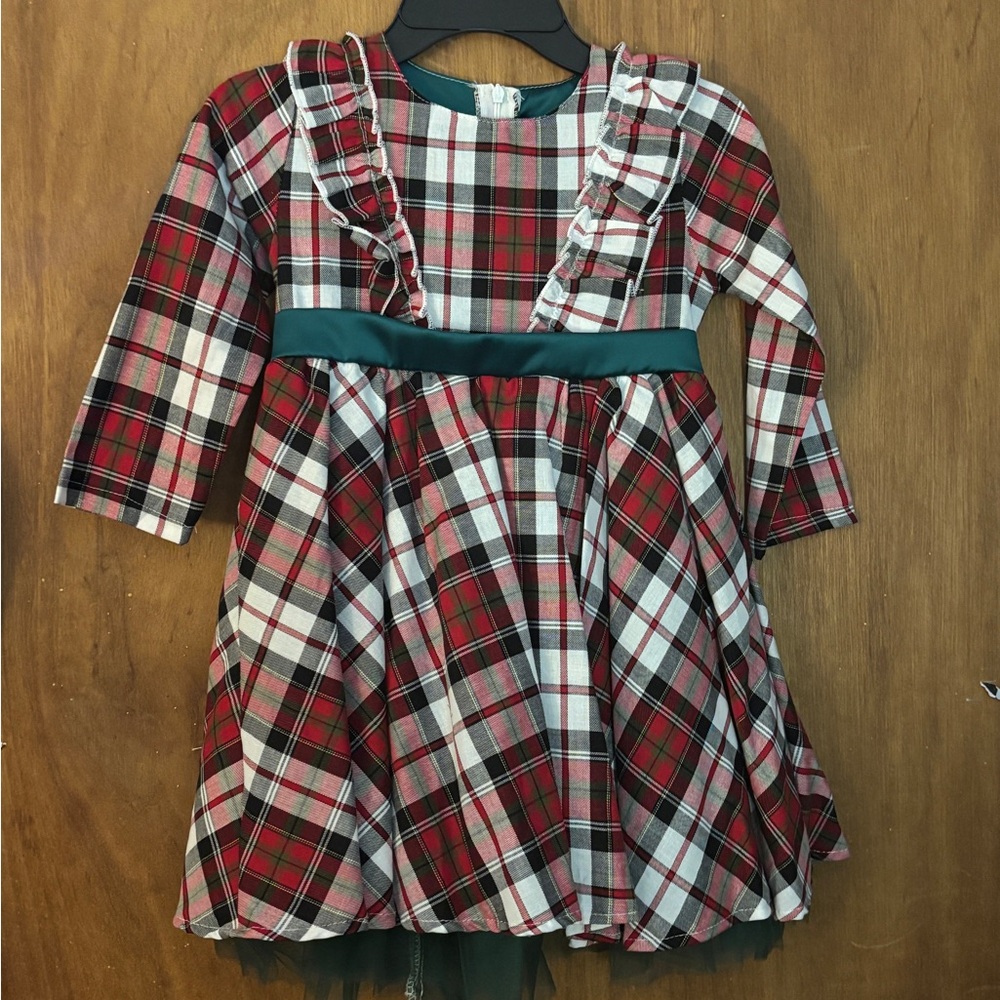 Plaid Ruffle Dress